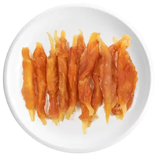 Petto di pollo e strisce di patate dolci