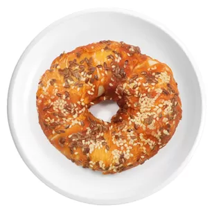 Cowhide Bagel con pollo, sesamo e semi di lino