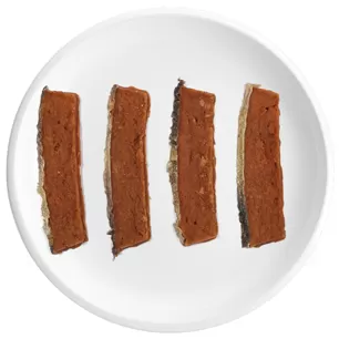 Fette di salmone e anatra