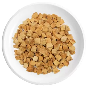 Cubetti monodose di salmone liofilizzato